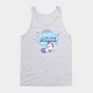 Cute Funny Unicorn Lazy Tank Top